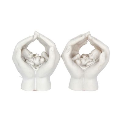 Nemesis Now - Beeld Baby in Handen (2 stuks) - 11 cm