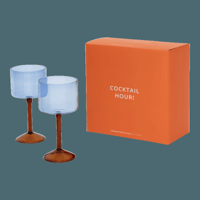 Gin-tonic cocktailglas, set van 2, in cadeauverpakking