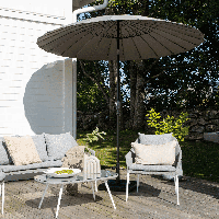 Nohr Parasol 'Karman' 270cm, kleur Grijs