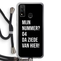 Da ziede van hier - Zwart: Huawei P Smart (2020) Transparant Hoesje met koord