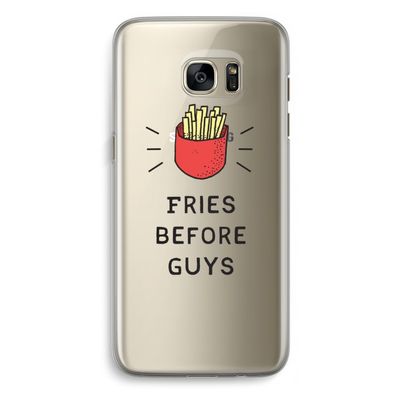 Fries before guys: Samsung Galaxy S7 Edge Transparant Hoesje