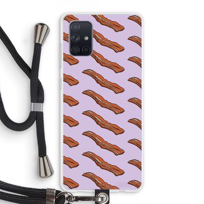 Bacon to my eggs #2: Samsung Galaxy A71 Transparant Hoesje met koord