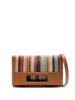 Paul Smith sac à bandoulière rayé en cuir - Marron