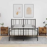 Nachtkastje 2 pcs Oudhout 40 x 35 x 47,5 cm Bewerkt hout