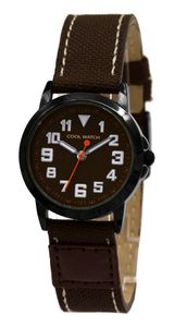 Coolwatch by Prisma CW.247 Kinderhorloge Jort staal/canvas bruin 30 mm