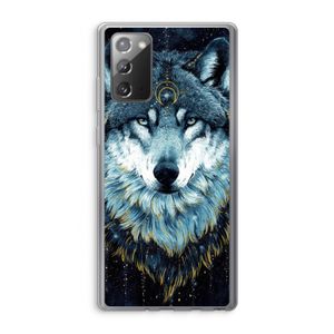 Darkness Wolf: Samsung Galaxy Note 20 / Note 20 5G Transparant Hoesje