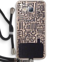 Moroccan Print: Samsung Galaxy J3 (2016) Transparant Hoesje met koord
