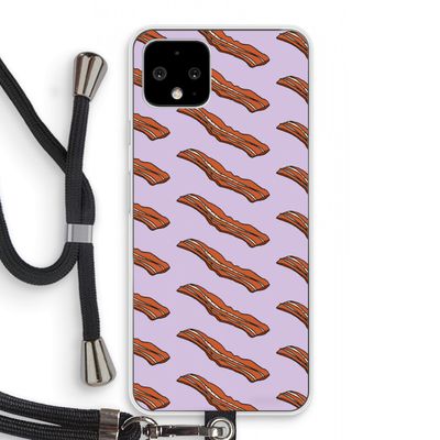 Bacon to my eggs #2: Pixel 4 Transparant Hoesje met koord
