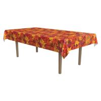 Plastic tafelkleden met herfstbladeren - feest thema - 275 x 135 cm - herfst tafel - thumbnail