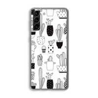 Cactusmotief: Samsung Galaxy S21 Plus Transparant Hoesje