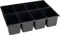 L-BOXX Verdeler voor kleine delen | B404xD317xH97 mm polystyreen | met 8 bakken | zwart | 1 stuk - 1000010129 - 1000010129 - thumbnail