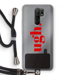 Ugh: Xiaomi Redmi 9 Transparant Hoesje met koord
