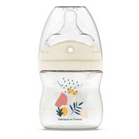 Babyfles tegen koliek - DODIE - 150 ml - Biomimicry speen met meerdere perforaties - 0+ maanden - Flow 1 - Roze