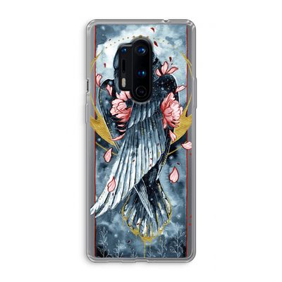 Golden Raven: OnePlus 8 Pro Transparant Hoesje