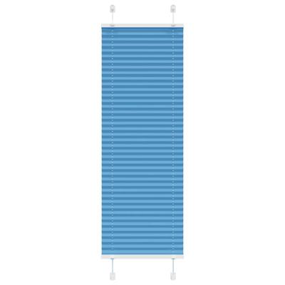 Pliss rolgordijn 45x150 cm stofbreedte 44,4 cm polyester blauw