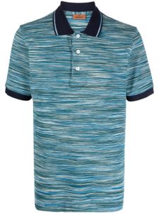 Missoni polo en maille fine à rayures - Bleu