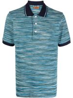 Missoni polo en maille fine à rayures - Bleu