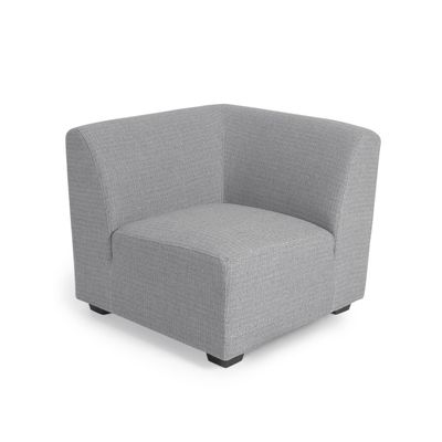 Grijze hoekmodule Legara 84 x 84 cm Grijze hoekmodule Legara 84 x 84 cm