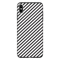 Strepen zwart-wit: iPhone XS Max Tough Case