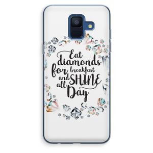 Diamonds: Samsung Galaxy A6 (2018) Transparant Hoesje