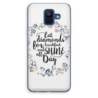 Diamonds: Samsung Galaxy A6 (2018) Transparant Hoesje