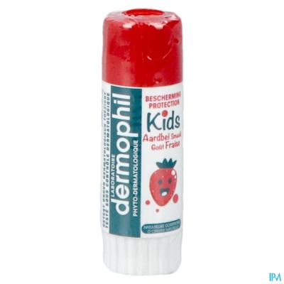 Dermophil Berscherming Lippen Kids Aardbei Stick4g