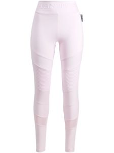 Plein Sport legging à taille à logo - Violet