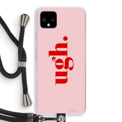 Ugh: Pixel 4 XL Transparant Hoesje met koord
