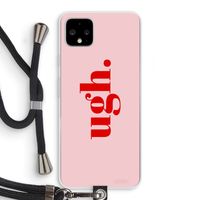 Ugh: Pixel 4 XL Transparant Hoesje met koord