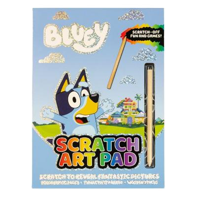 Bluey krasblok met spelletjes