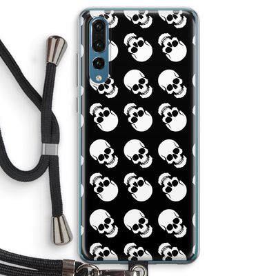Musketon Skulls: Huawei P20 Pro Transparant Hoesje met koord