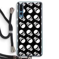 Musketon Skulls: Huawei P20 Pro Transparant Hoesje met koord