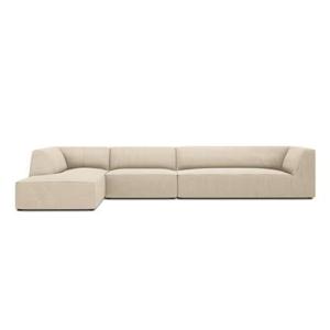 Windsor & Co Sao Hoekbank met Chaise Longue Links - 5-zits - Ribstof - Lichtbeige