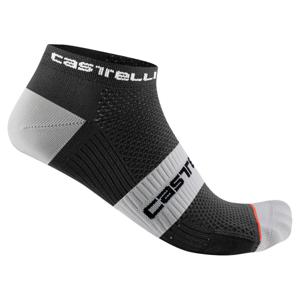 Castelli Lowboy 2 fietssokken zwart/wit unisex XXL
