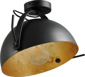 Masterlight Landelijke plafondlamp Larino 40 zwart met goud 5198-30-08-B