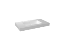 Storke Mata High enkele wastafel matte Solid Surface 95 x 52 cm - thumbnail