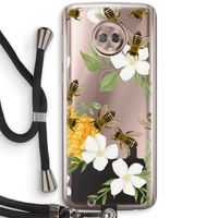 No flowers without bees: Motorola Moto G6 Transparant Hoesje met koord