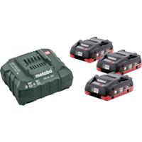 Metabo Basic-Set 3 x LiHD 4.0 Ah 685132000 Accu en acculader voor gereedschap 18 V 4.0 Ah LiHD - thumbnail