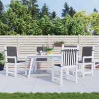 VidaXL Tuinstoelkussen lage rug oxford stof antracietkleur