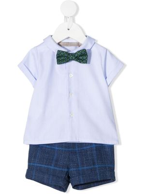 La Stupenderia ensemble short-haut Tommaso en coton - Bleu