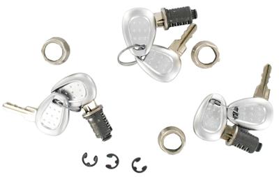 GIVI Slot , Sloten voor koffers op de moto, 3 Z228A met dezelfde sleutels