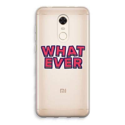 Whatever: Xiaomi Redmi 5 Transparant Hoesje