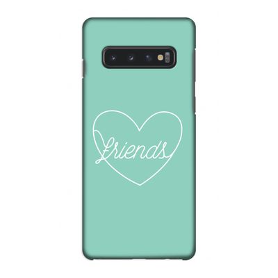 Friends heart pastel: Samsung Galaxy S10 4G Volledig Geprint Hoesje