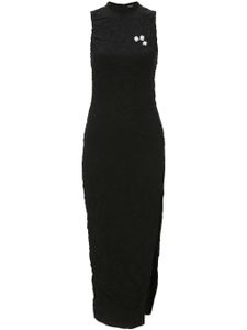 JW Anderson robe Keyboard à effet froissé - Noir