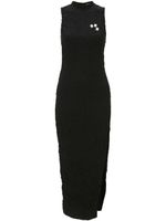 JW Anderson robe Keyboard à effet froissé - Noir