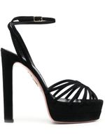 Aquazzura sandales Flow Plateau 150 mm - Noir