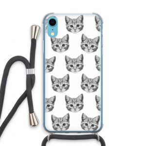 Kitten: iPhone XR Transparant Hoesje met koord