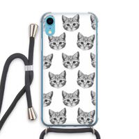 Kitten: iPhone XR Transparant Hoesje met koord