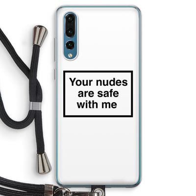 Safe with me: Huawei P20 Pro Transparant Hoesje met koord
