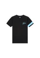 Malelions Junior Captain T-Shirt Zwart / Blauw-164 maat 164